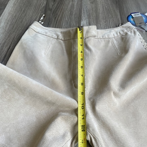 Vintage Massini Washable Womens Suede Wide Leg Leather Pants 8 NEW WITH TAGS - Picture 6 of 7